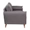 Flash Furniture Stone Gray Faux Linen Sofa with Wooden Legs IS-VS100-GY-GG - alternate 5